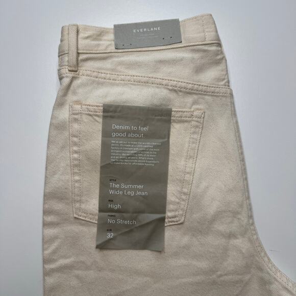 Everlane | NWT The Summer Wide Leg Jean in Bone - Picture 4 of 8